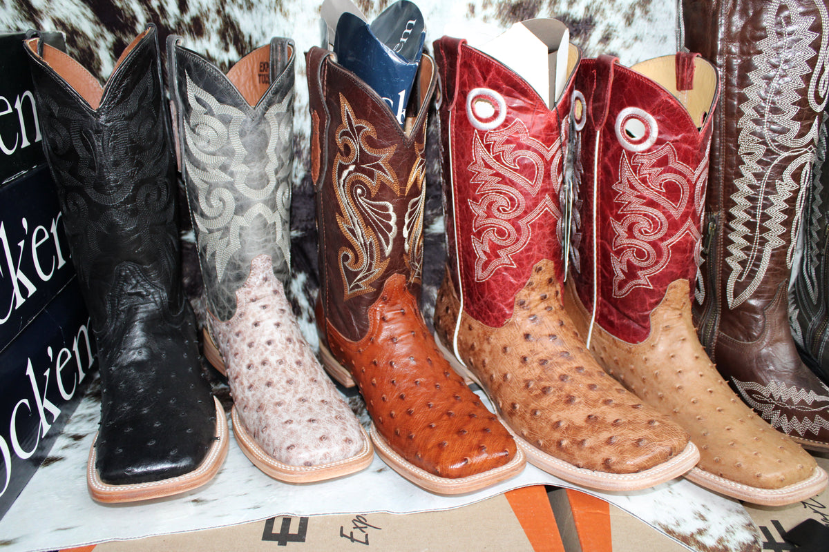 Exotic Leather Boots — Ostrich, Python & Fish