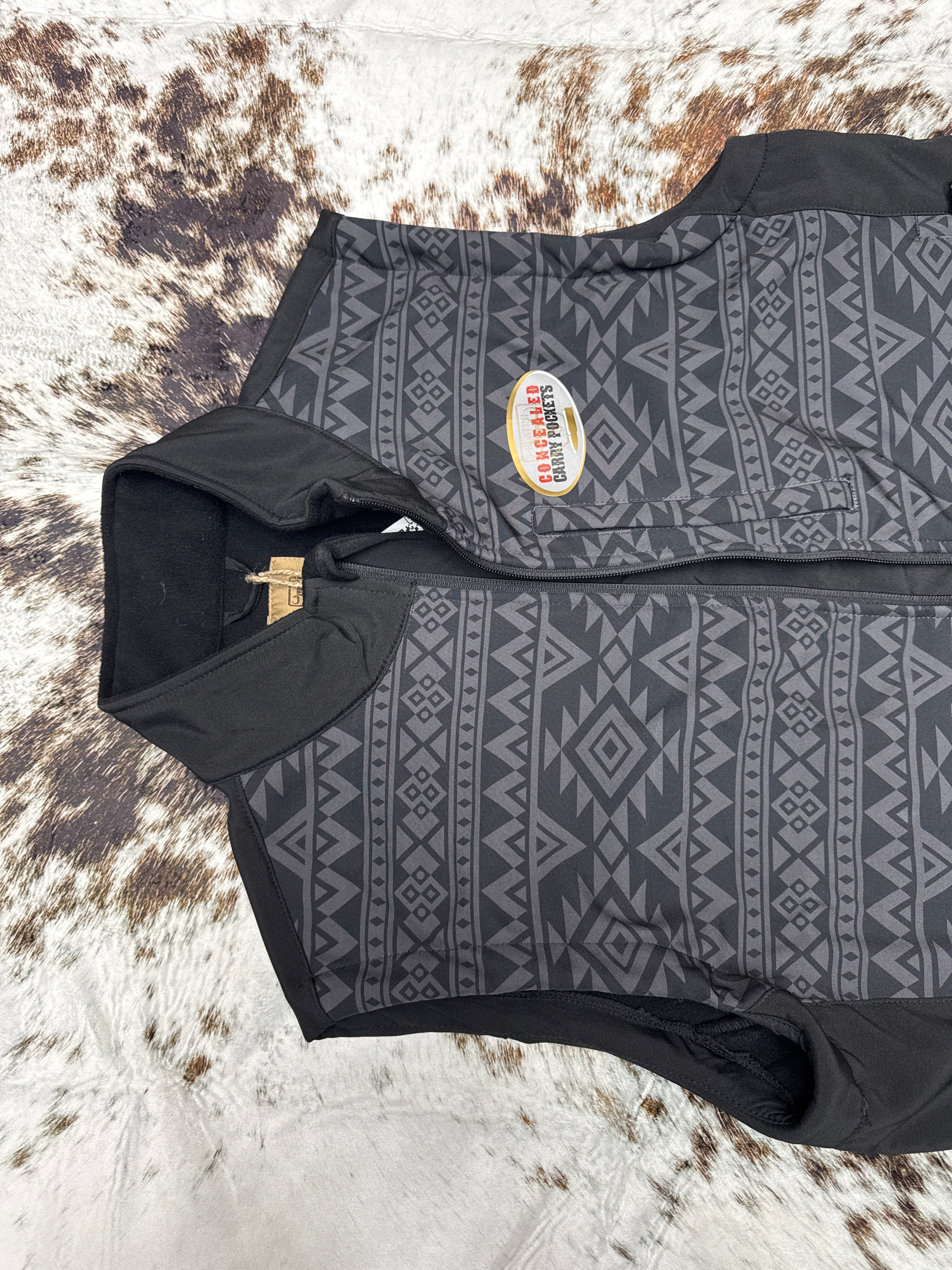 Platini Aztec Black Vest