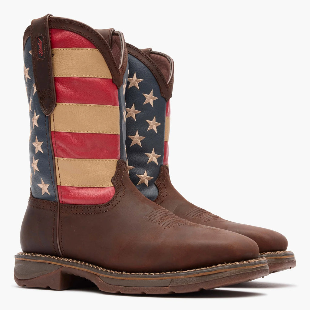 DURANGO® WORKIN' REBEL™ PATRIOTIC STEEL TOE WORK BOOT