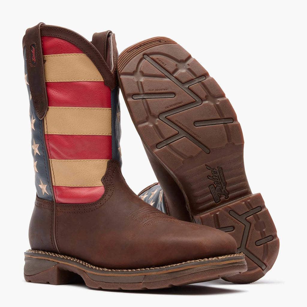 DURANGO® WORKIN' REBEL™ PATRIOTIC STEEL TOE WORK BOOT