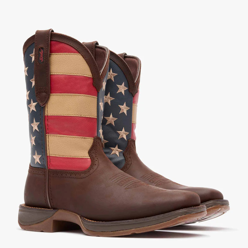 REBEL™ BY DURANGO® PATRIOTIC PULL-ON WESTERN FLAG BOOT