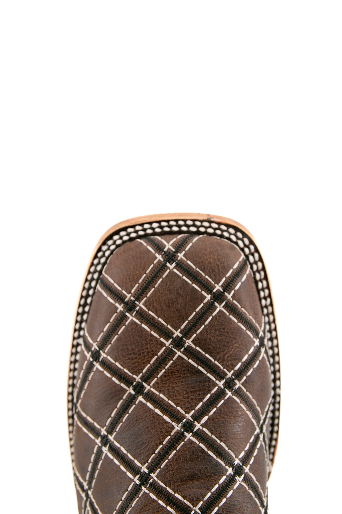 Roca Patchwork Square Toe Cowboy Boot - Paja